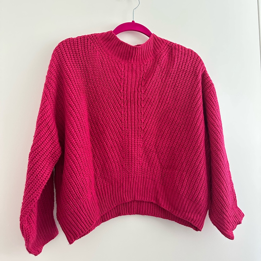 Mango Pink Chunky Sweater